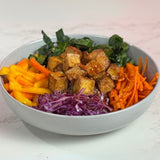 Korean BBQ Rainbow Bowl with Crispy Tofu